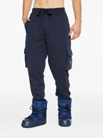 Moose Knuckles Hartsfield Drawstring Track Pants In Blue