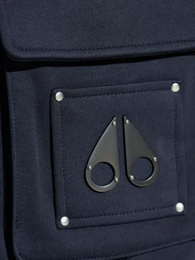 Moose Knuckles Hartsfield Drawstring Track Pants In Blue