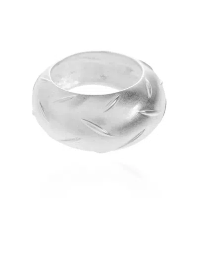 Misbhv Engraved Ring In Brown