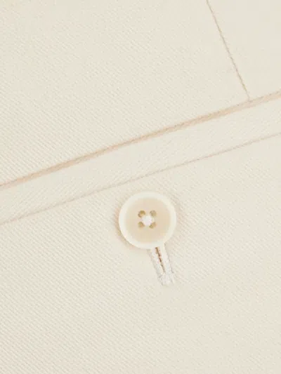 Corneliani Button Trousers In White