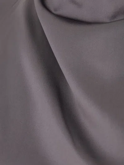 Danamè Tiffany Tie Blouse In Gray