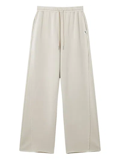 Mini Cream Drawstring Trousers In White