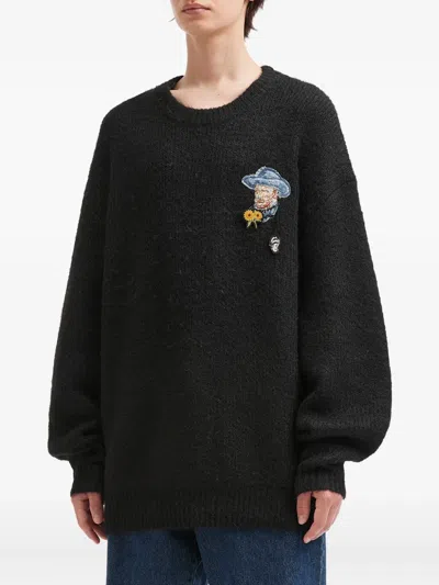 Musium Div. Logo-patch Jumper In Blue