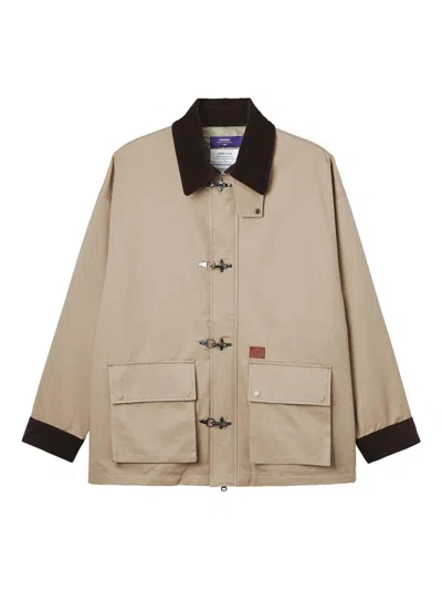 灯芯绒衣领口袋夹克