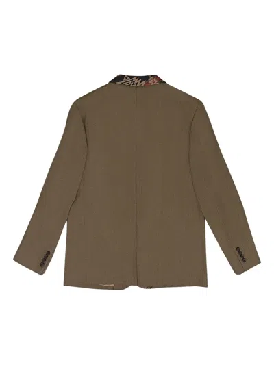 Aimé Leon Dore Patterned Blazer In Brown