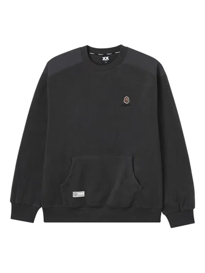Fingercroxx Pocket Panelled Sweatshirt In Black