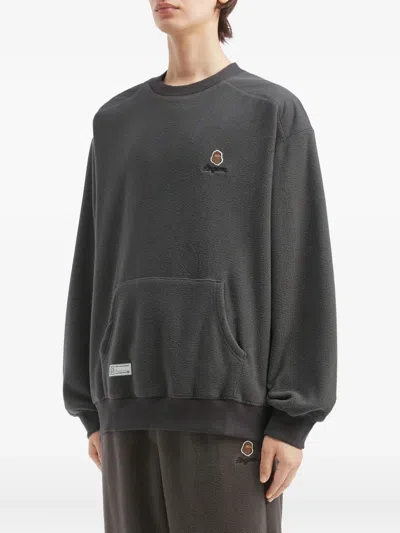 Fingercroxx Pocket Panelled Sweatshirt In Black