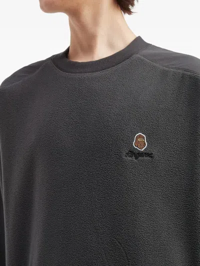 Fingercroxx Pocket Panelled Sweatshirt In Black
