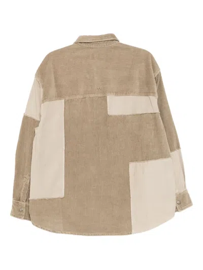 Izzue Logo-patched Shirt In Brown