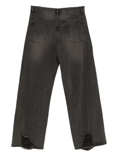 Izzue Logo-patched Jeans In Black