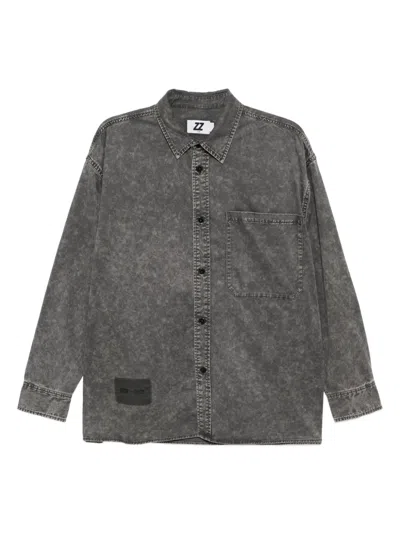 Izzue Long-sleeved Shirt In Gray