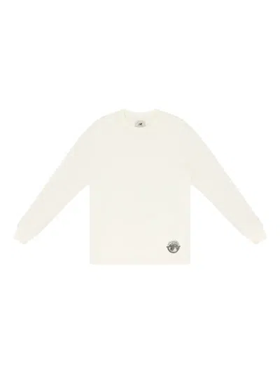 Aimé Leon Dore Washed Chino Long-sleeves T-shirt In White