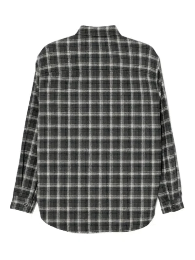 Chocoolate Checked Shirt In Gray