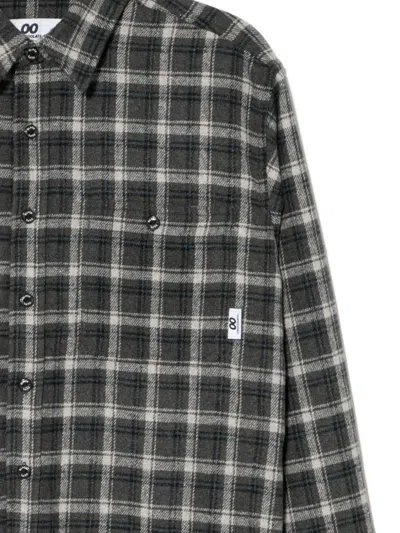 Chocoolate Checked Shirt In Gray