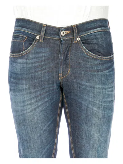 Dondup Topstitching Jeans In Blue
