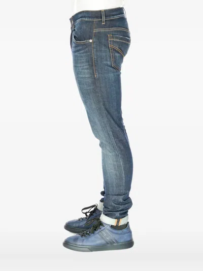 Dondup Topstitching Jeans In Blue