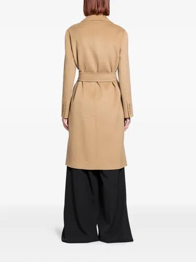 Max Mara Canneti Double-breasted Coat In Neutral