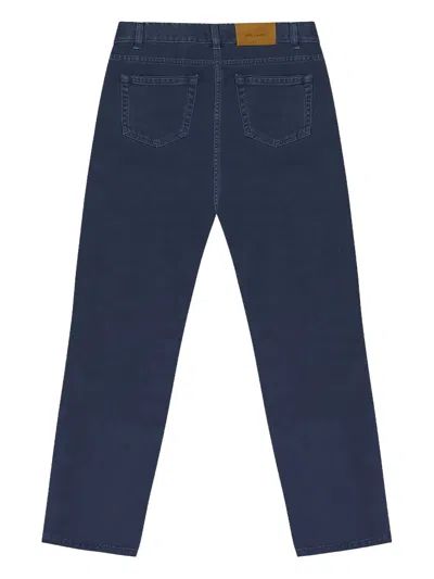 Aimé Leon Dore Garment-dyed Belt-loops Jeans In Blue