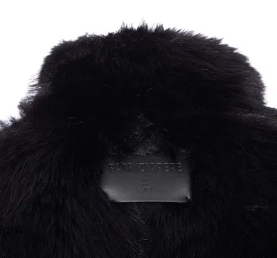 Patrizia Pepe Faux Fur Jacket In Black