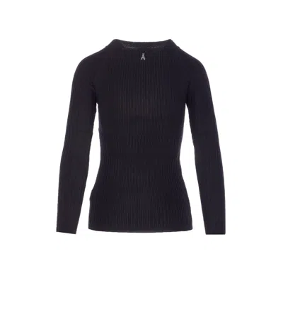 Patrizia Pepe Essential Long-sleeves Sweater In Black