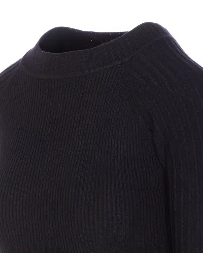 Patrizia Pepe Essential Long-sleeves Sweater In Black