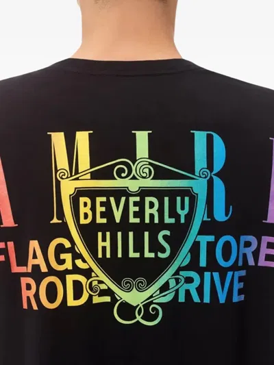 Amiri X O Beverly Hills T-shirt In Black In Black