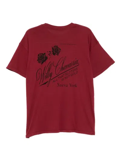 Willy Chavarria Proverb Easy T-shirt In Red