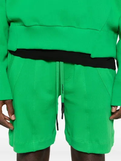 Notrainproof Drawstring-waist Track Shorts In Green