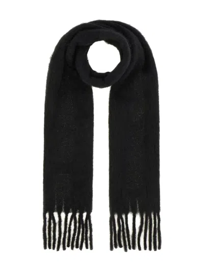 Marni Fringed-edge Scarf In Black
