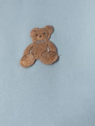 Palm Angels Mock-neck Long-sleeve Sweatshirt In Blue