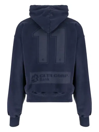 Cultura Cotton Sweatshirt With Logo In Blue