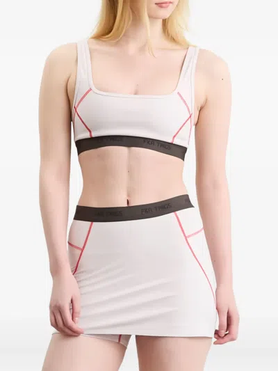 On Square-neck Sports Bra In Pink