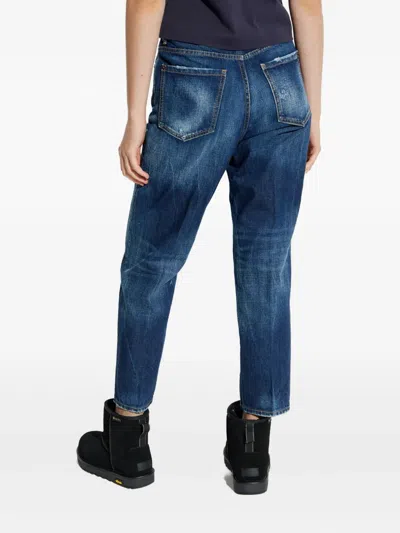 Dsquared2 Distressed-effect Jeans In Blue