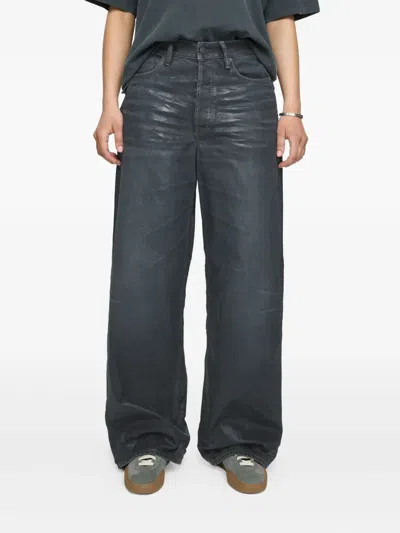 Acne Studios 1981 Logo-patch Jeans In Black