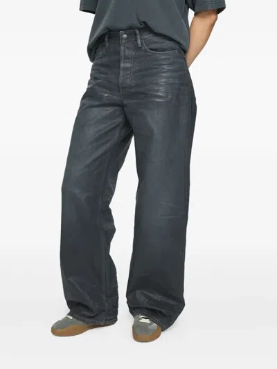 Acne Studios 1981 Logo-patch Jeans In Black