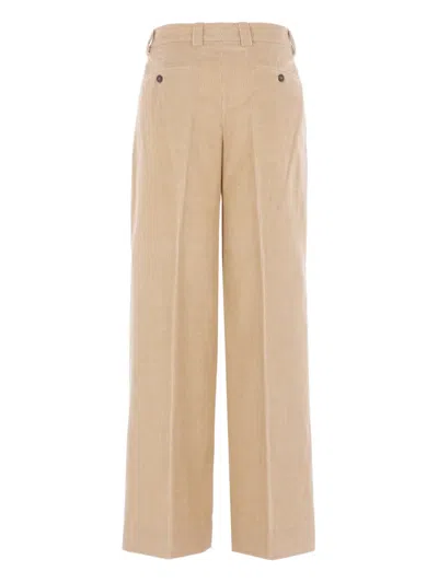 Incotex Corduroy Trousers In Neutral