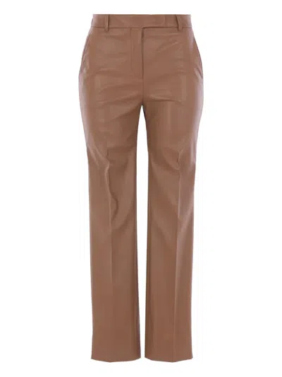 Incotex Textured Trousers In Brown