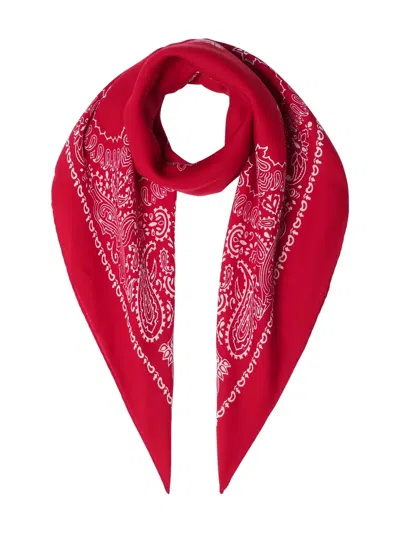 Destin Paisley-print Scarf In Red
