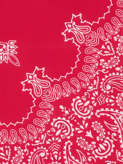 Destin Paisley-print Scarf In Red
