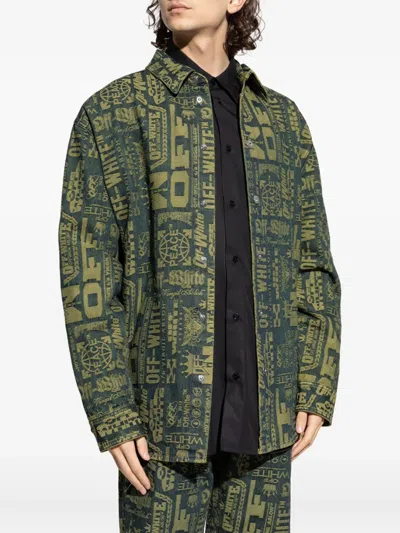 LOGO图案牛仔衬衫