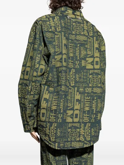 LOGO图案牛仔衬衫