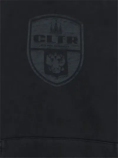 Cultura Cotton Sweatshirt With Logo In Black