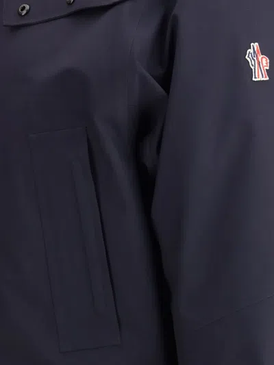 Moncler Konza Hooded Pocket Jacket In Blue