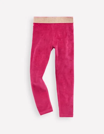Boden Velvet Leggings Cherry Jam  In Red