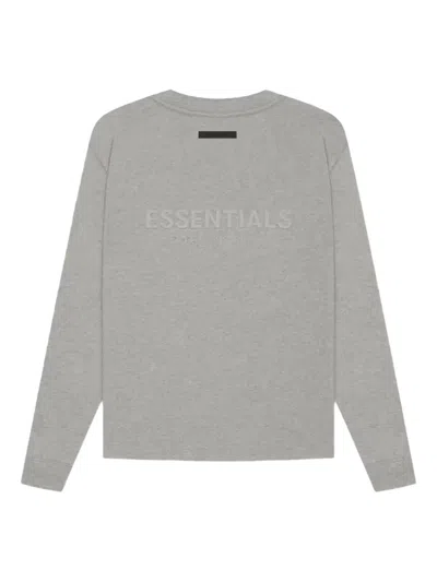 Essentials Long-sleeve Sweatshirt In Gray