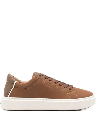 Alexander Smith Leather Sneakers In Brown