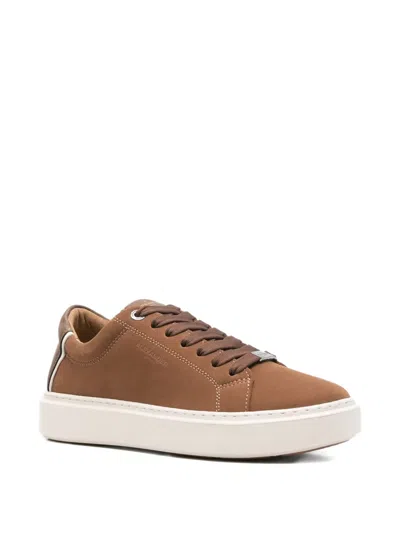 Alexander Smith Leather Sneakers In Brown