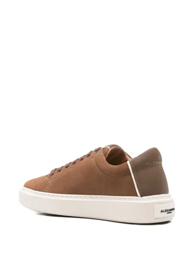 Alexander Smith Leather Sneakers In Brown
