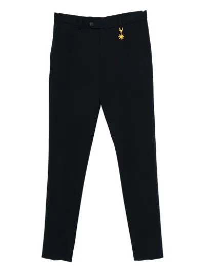 Manuel Ritz Charm-embellished Trousers In Black