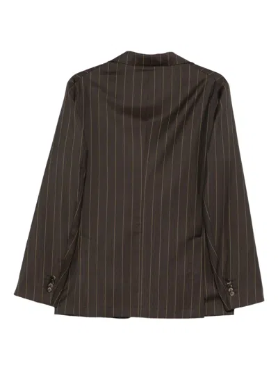 Manuel Ritz Pinstripe Blazer In Multi